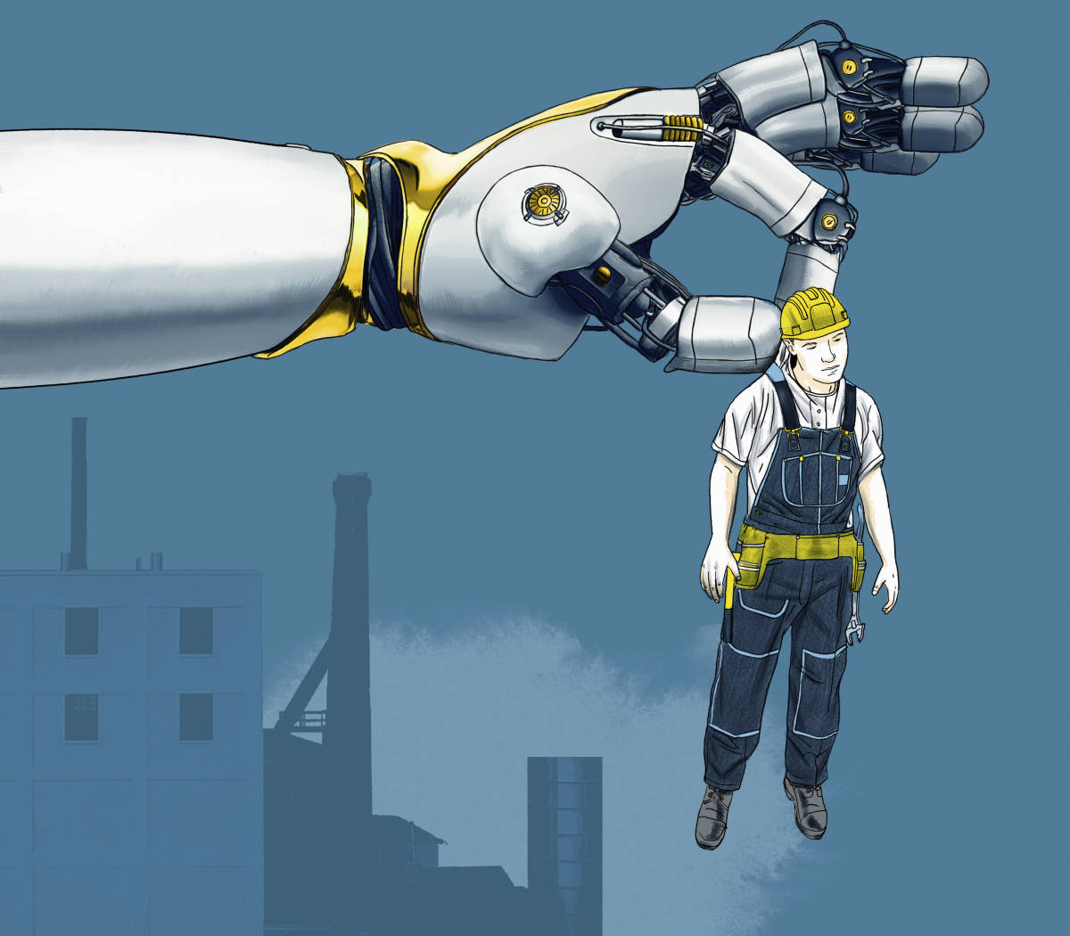 20240221-image-imago-mb-Menschen befürchten, dass Roboter ihre Arbeit übernehmen
